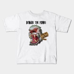 Weird Crap in Australia - Beware The Yowie! Kids T-Shirt